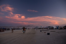 sunset on the playa